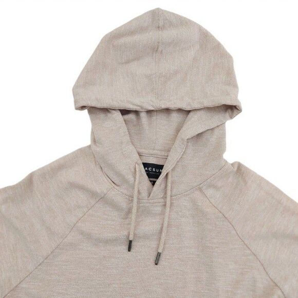 Pacsun Hoodie Womens Small Beige Pullover Scallop Fit Knit Curved Hem Outdoor - Picture 3 of 9